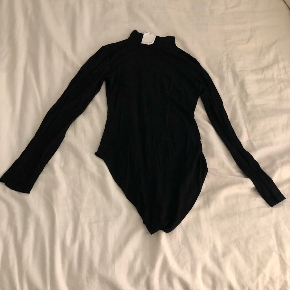 Black Turtleneck Bodysuit